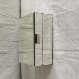 Vintage Hollywood Glamour Mirrored Jewelry Box